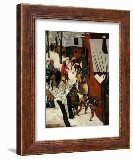 The Massacre of the Innocents (Detail)-Pieter Brueghel the Younger-Framed Giclee Print