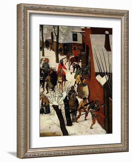 The Massacre of the Innocents (Detail)-Pieter Brueghel the Younger-Framed Giclee Print