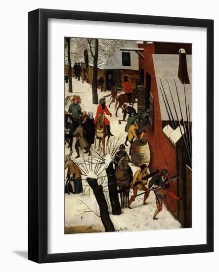 The Massacre of the Innocents (Detail)-Pieter Brueghel the Younger-Framed Giclee Print