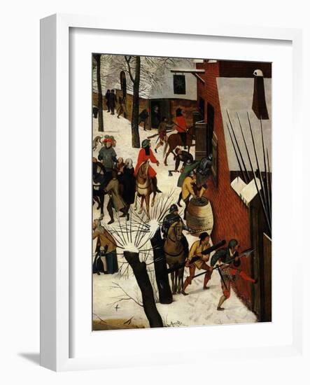 The Massacre of the Innocents (Detail)-Pieter Brueghel the Younger-Framed Giclee Print