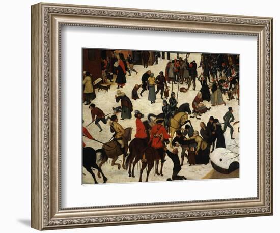 The Massacre of the Innocents (Detail)-Pieter Brueghel the Younger-Framed Giclee Print