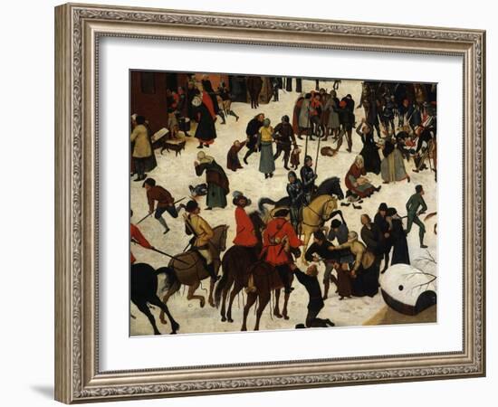 The Massacre of the Innocents (Detail)-Pieter Brueghel the Younger-Framed Giclee Print