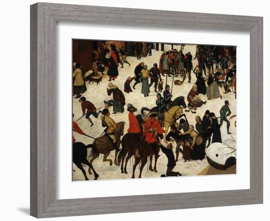 The Massacre of the Innocents (Detail)-Pieter Brueghel the Younger-Framed Giclee Print