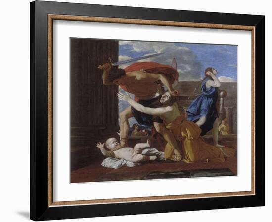 The Massacre of the Innocents-Nicolas Poussin-Framed Giclee Print