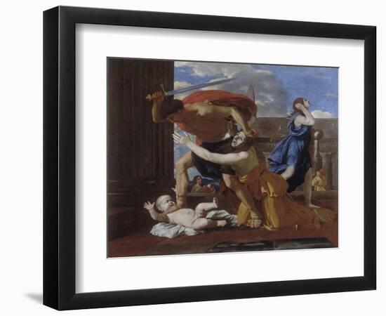 The Massacre of the Innocents-Nicolas Poussin-Framed Giclee Print