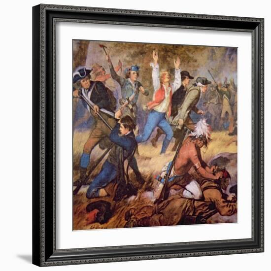 The Massacre of Wyoming Valley in July 1778-Alonzo Chappel-Framed Giclee Print