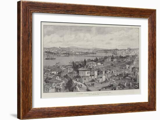 The Massacres at Constantinople, View of the City and the Golden Horn-William 'Crimea' Simpson-Framed Giclee Print