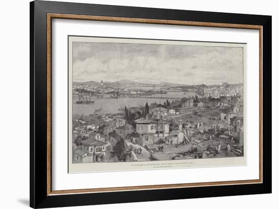 The Massacres at Constantinople, View of the City and the Golden Horn-William 'Crimea' Simpson-Framed Giclee Print