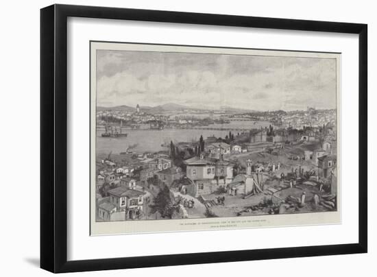 The Massacres at Constantinople, View of the City and the Golden Horn-William 'Crimea' Simpson-Framed Giclee Print