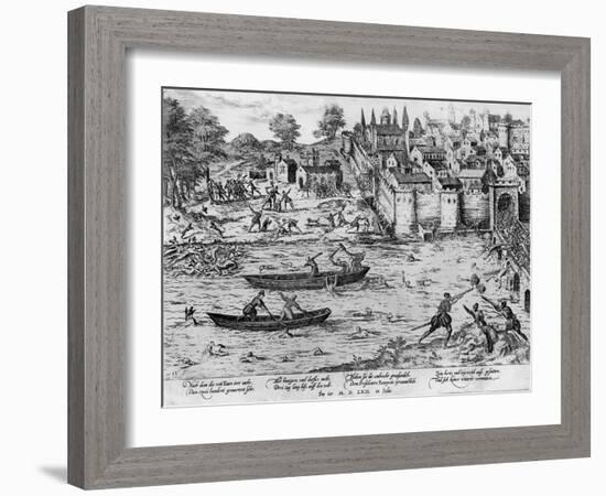 The Massacres of Tours, July 1562-Franz Hogenberg-Framed Giclee Print