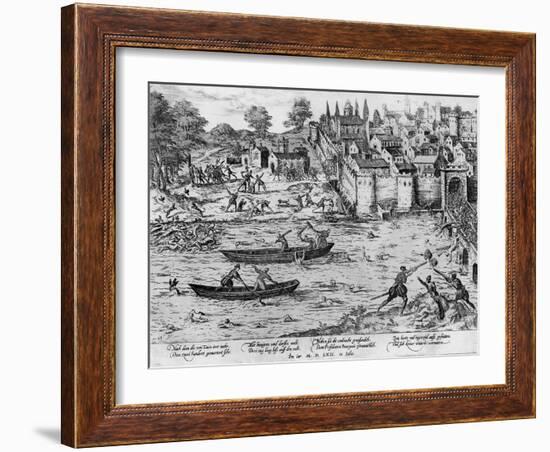 The Massacres of Tours, July 1562-Franz Hogenberg-Framed Giclee Print