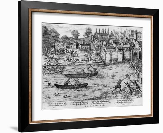 The Massacres of Tours, July 1562-Franz Hogenberg-Framed Giclee Print