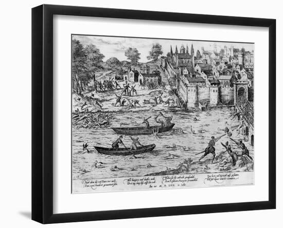 The Massacres of Tours, July 1562-Franz Hogenberg-Framed Giclee Print