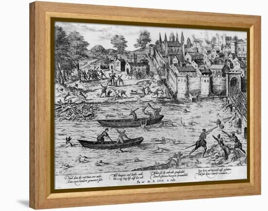 The Massacres of Tours, July 1562-Franz Hogenberg-Framed Premier Image Canvas