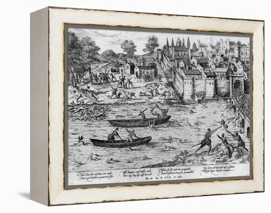 The Massacres of Tours, July 1562-Franz Hogenberg-Framed Premier Image Canvas