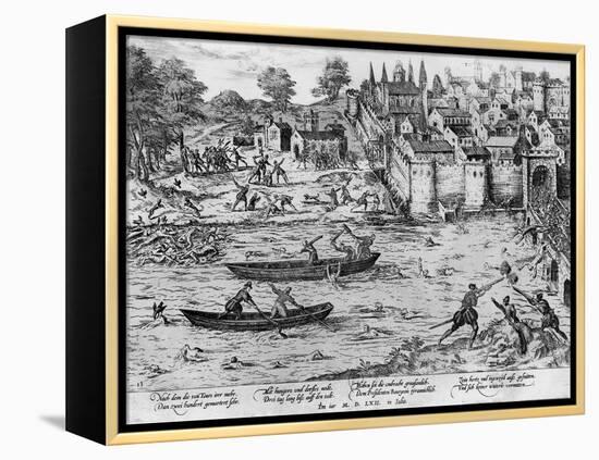 The Massacres of Tours, July 1562-Franz Hogenberg-Framed Premier Image Canvas