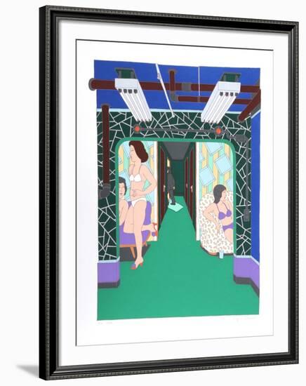 The Massage Parlor-Seymour Chwast-Framed Limited Edition