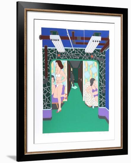 The Massage Parlor-Seymour Chwast-Framed Limited Edition