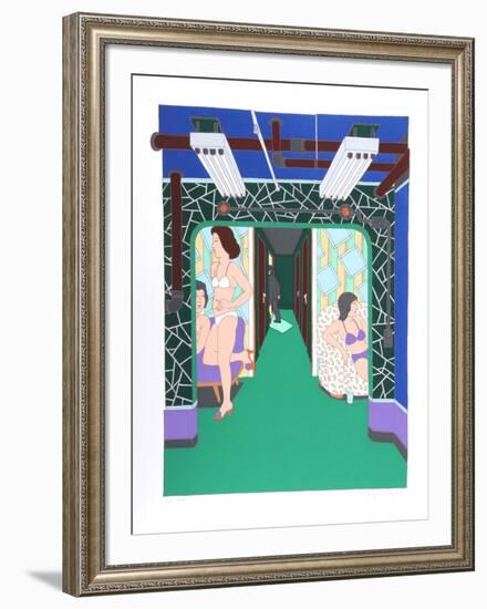 The Massage Parlor-Seymour Chwast-Framed Limited Edition