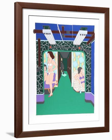 The Massage Parlor-Seymour Chwast-Framed Limited Edition