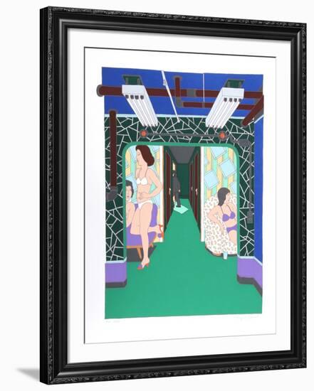 The Massage Parlor-Seymour Chwast-Framed Limited Edition