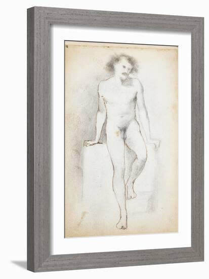 The Mastbaum Album, C.1860-80 (Graphite, Ink & Wash on Paper)-Auguste Rodin-Framed Giclee Print