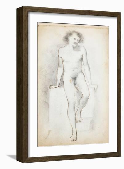 The Mastbaum Album, C.1860-80 (Graphite, Ink & Wash on Paper)-Auguste Rodin-Framed Giclee Print