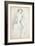 The Mastbaum Album, C.1860-80 (Graphite, Ink & Wash on Paper)-Auguste Rodin-Framed Giclee Print