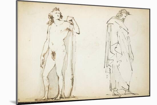 The Mastbaum Album, C.1860-80 (Graphite, Ink & Wash on Paper)-Auguste Rodin-Mounted Giclee Print