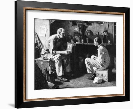 The Master and the Apprentice-Norman Rockwell-Framed Giclee Print