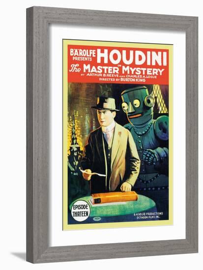 The Master of Mystery - Houdini-null-Framed Art Print