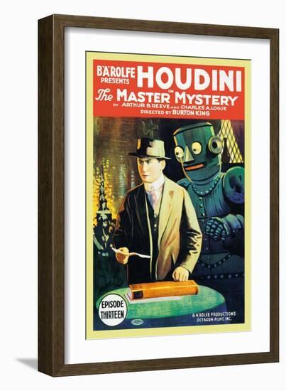 The Master of Mystery - Houdini-null-Framed Art Print