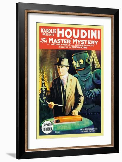 The Master of Mystery - Houdini-null-Framed Art Print