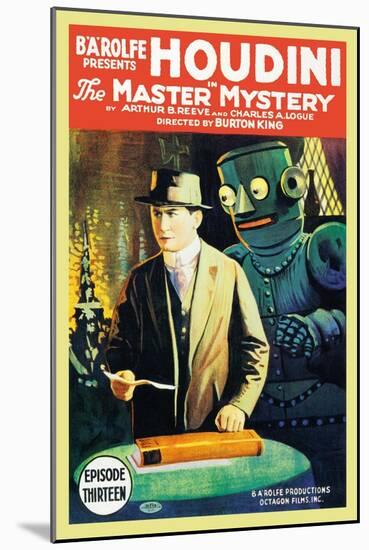 The Master of Mystery - Houdini-null-Mounted Art Print
