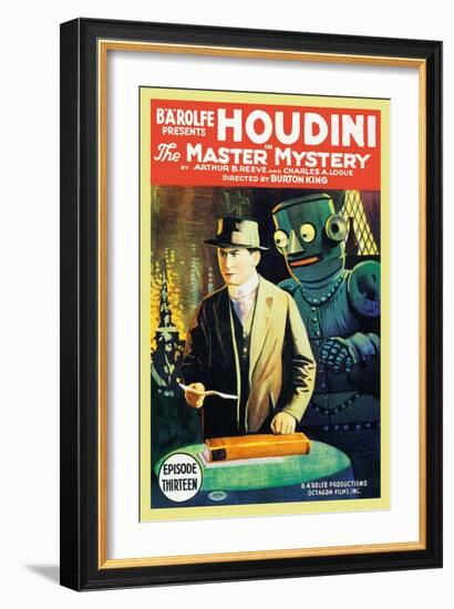 The Master of Mystery - Houdini-null-Framed Art Print