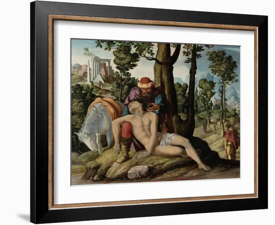 The Master of the Good Samaritan-Jan van Scorel-Framed Art Print