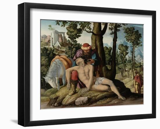 The Master of the Good Samaritan-Jan van Scorel-Framed Art Print