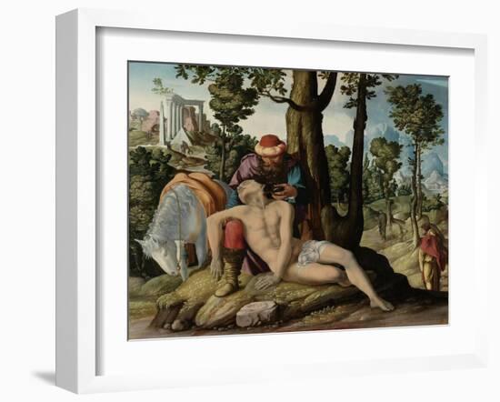 The Master of the Good Samaritan-Jan van Scorel-Framed Art Print