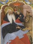 Saint Jerome Extracting a Thorn from a Lion's Paw Ms 106, 1425-50-The Master of the Murano Gradual-Framed Giclee Print