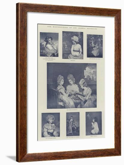 The Masterpieces of Sir Joshua Reynolds-null-Framed Giclee Print