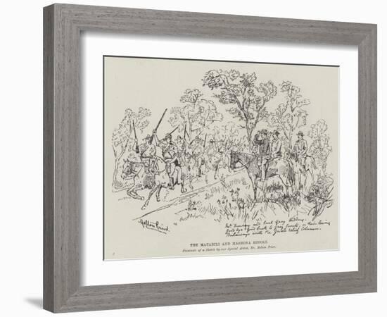 The Matabili and Mashona Revolt-Melton Prior-Framed Giclee Print