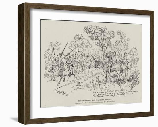 The Matabili and Mashona Revolt-Melton Prior-Framed Giclee Print