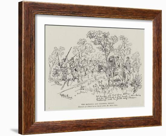 The Matabili and Mashona Revolt-Melton Prior-Framed Giclee Print