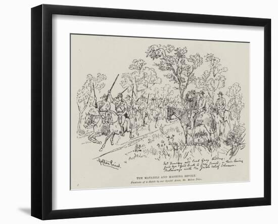 The Matabili and Mashona Revolt-Melton Prior-Framed Giclee Print