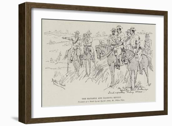 The Matabili and Mashona Revolt-Melton Prior-Framed Giclee Print