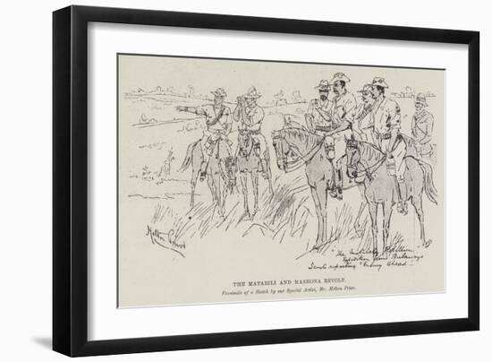 The Matabili and Mashona Revolt-Melton Prior-Framed Giclee Print