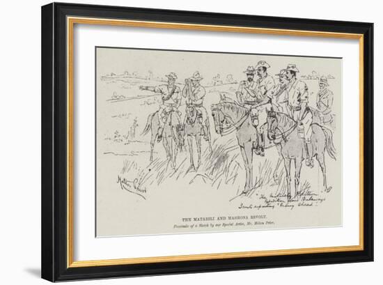 The Matabili and Mashona Revolt-Melton Prior-Framed Giclee Print