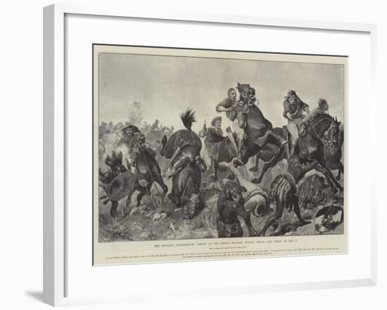 The Matabili Insurrection, Defeat of the Rebels Between Movene Kraal and Gwelo on 9 May-Richard Caton Woodville II-Framed Giclee Print