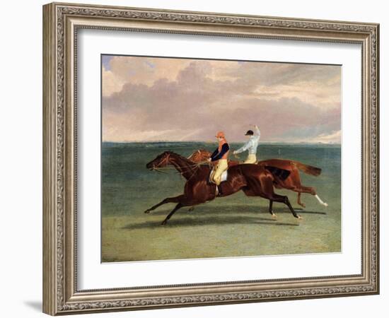 The Match Between 'Priam' and 'Augustus', October 20th 1831, 1832-John Frederick Herring I-Framed Giclee Print