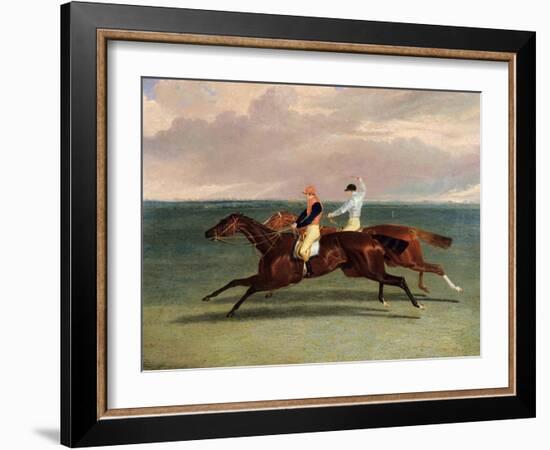 The Match Between 'Priam' and 'Augustus', October 20th 1831, 1832-John Frederick Herring I-Framed Giclee Print